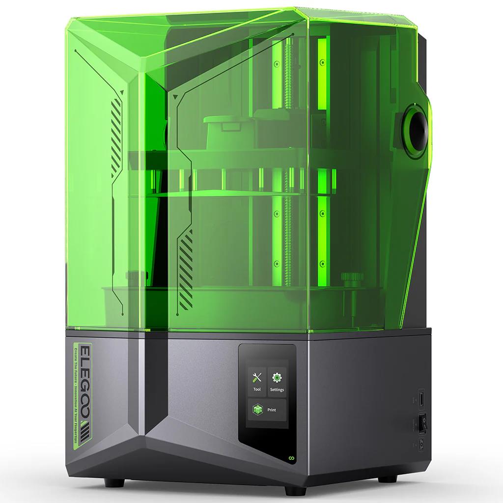 ELEGOO Saturn 4 10-inch 12K Mono LCD Auto Leveling Advanced Cooling System Smart Mechanical Sensor ELEGOO LCD 3D printer. 