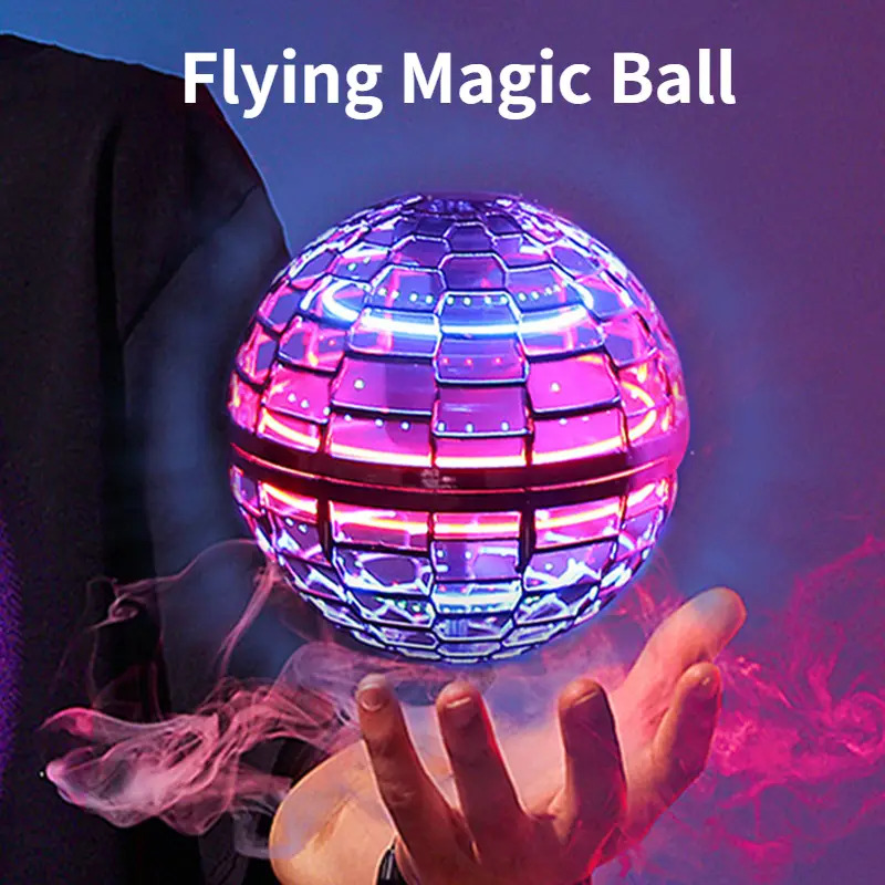 Flying Ball Spinner With Control Remote Set, Flying Ball Spinner Toys, Magic Flying Toy, Flying Spinners Built in RGB Lights. 
