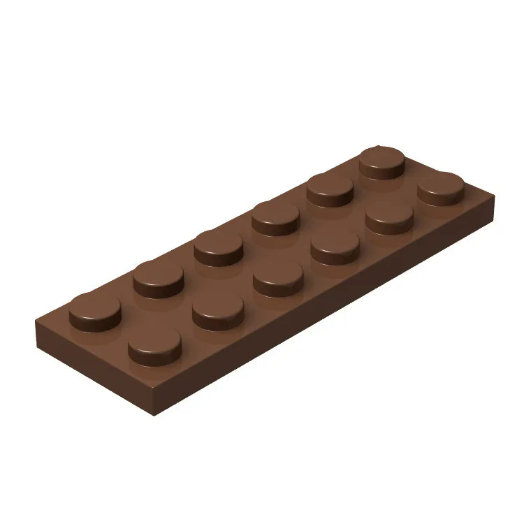 20pcs DIY Building Blocks Thin Figures Bricks 2x6 Dots 12Color Educational Creative Size Compatible With 3795 Toys for Children. 