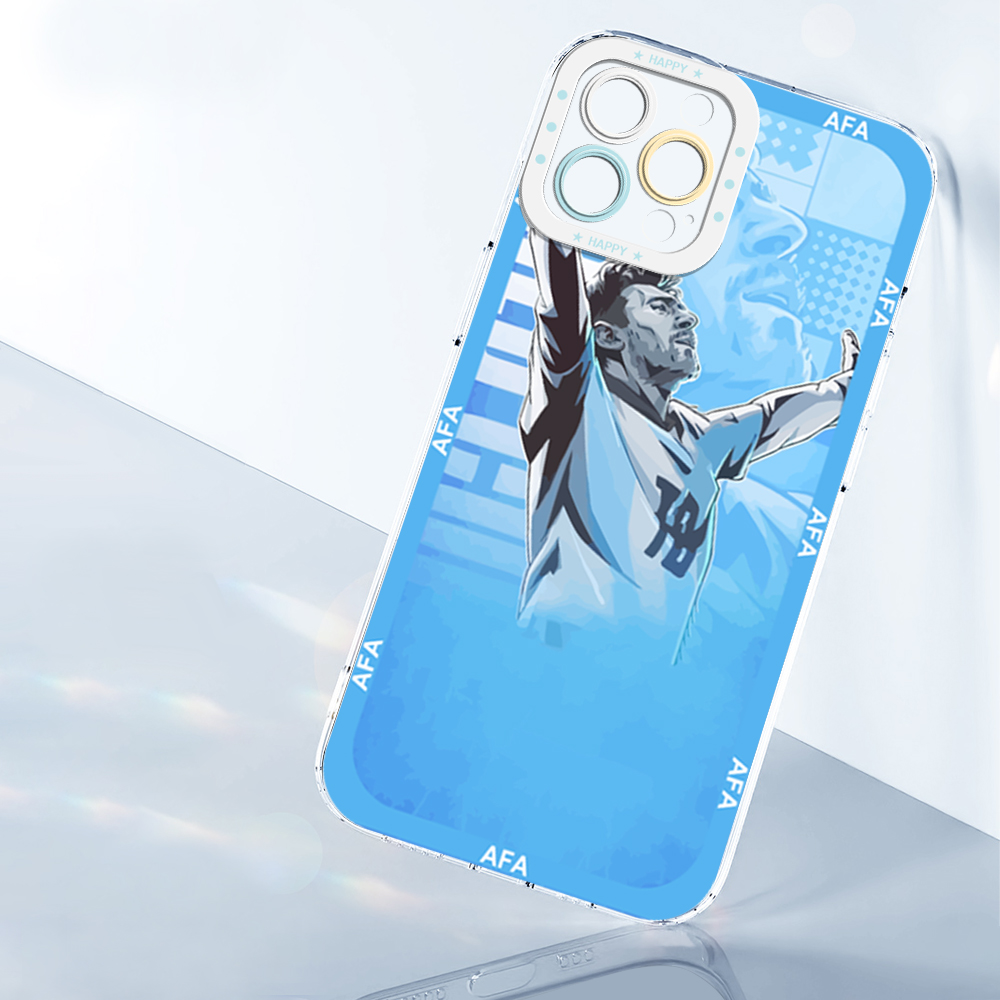 Jizetin for Redmi Note 10 Pro / Note 10 Pro Max Back Cover Crystal Transparent Football Star For Boys Soft Full Camera Cover Protection Phone Cases. 