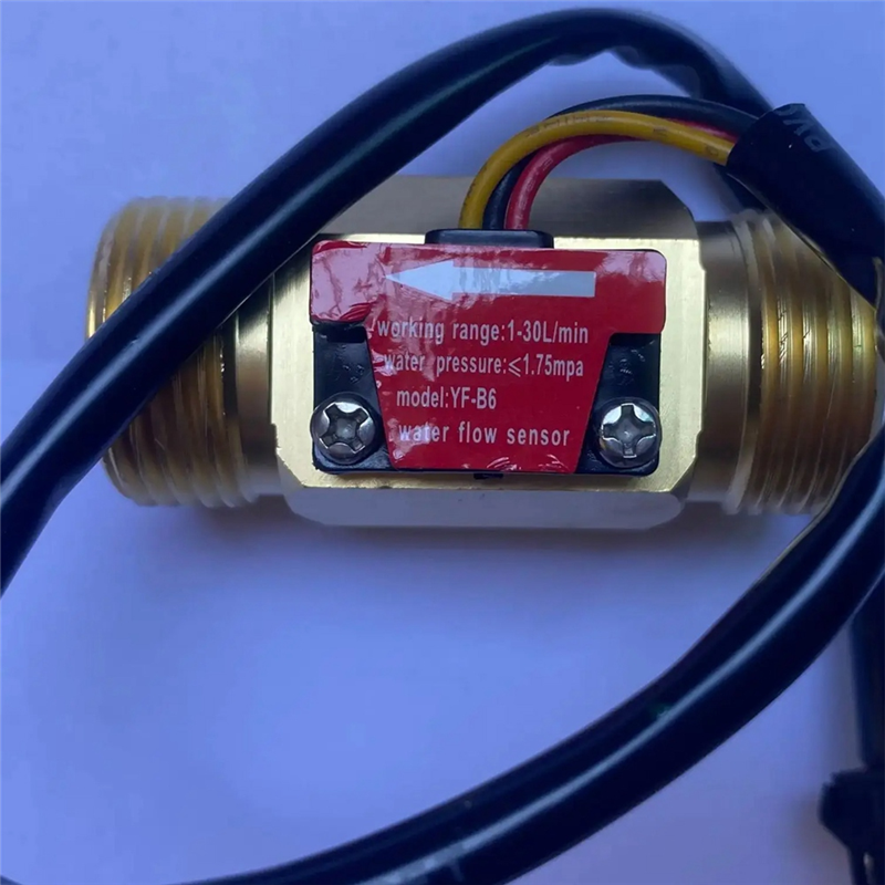 DN20 G3/4Inch Water Flow Sensor Switch DC5-18V 1-30L/Min Flow Meter for Industrial Control Liquid Circulating Replacement Spare Parts Accessories. 