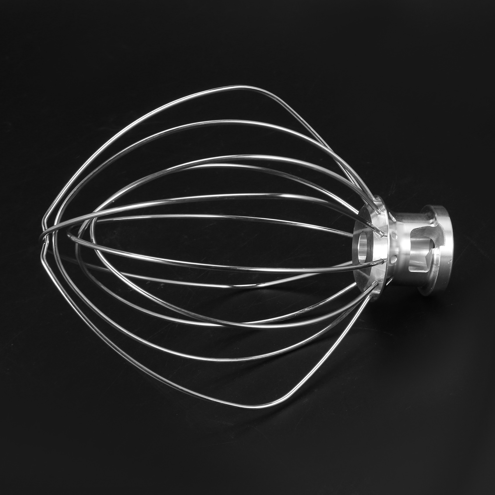 2X Stainless Steel Wire Whip Mixer Attachment for K45Ww 9704329 Flour Cake Balloon Whisk Egg Cream Stirrer