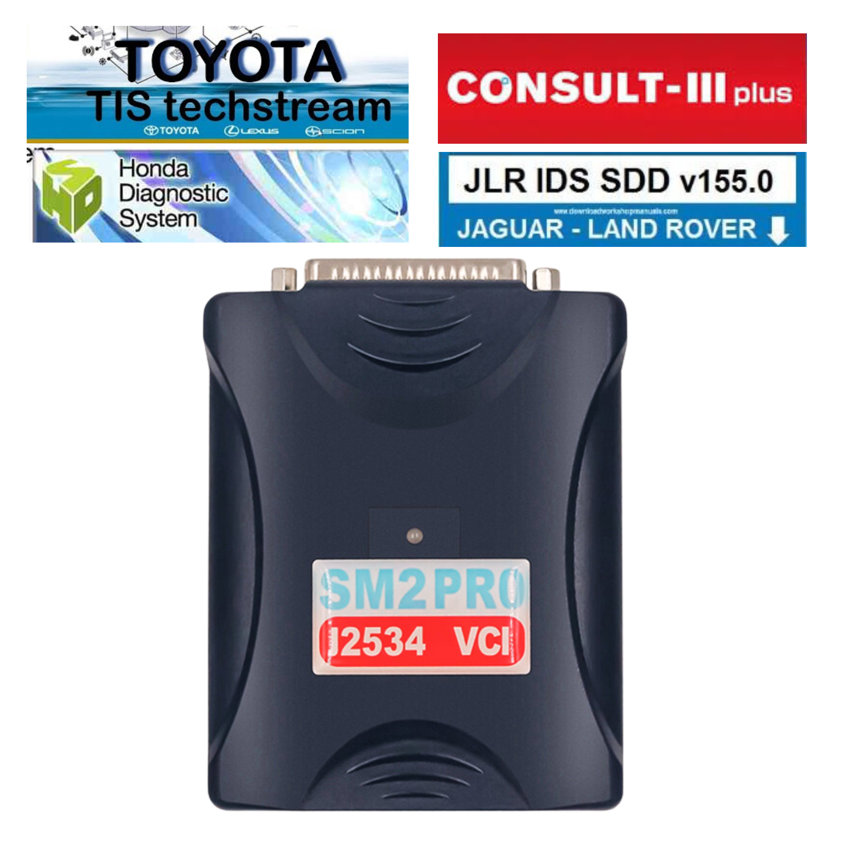SM2 Pro J2534 Pass Thru VCI 2in1 Automobile Scanner & ECM TCM Programmer Read Write Tool Support Checksum and Pinout Diagram 67IN1 of Flash Bench OBD Mode Remote Install Service Online. 