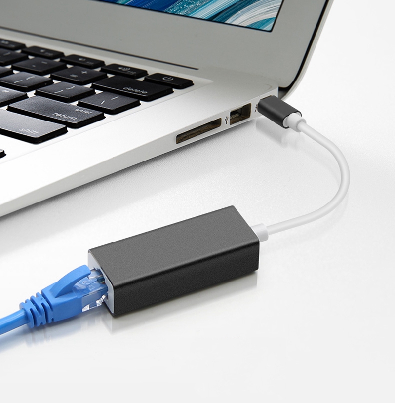 USB3.1 Type C Ethernet Adapter USB-C to RJ45 Lan Network Card Home Wired Network Cable Converter for Macbook/ASUS/Samsung/Dell. 