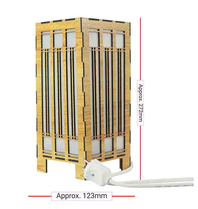 Japanese Style WoodenTable Lamp Warm-INTJ-246 - Lamp. 