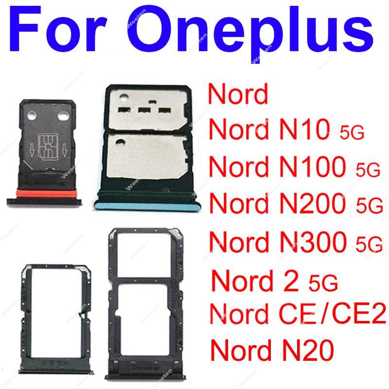 Sim Tray SD Card Tray Holder Card Compatible with OnePlus Nord 2 Nord N10 N20 N100 N200 N300 Nord CE CE2 5G With Sim Ejector Pin Replacement Part