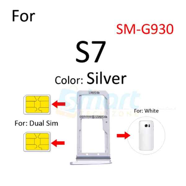 Samsung Galaxy S7/S7 Edge Sim Tray Micro SD Card Slot with Sim Ejector Pin Replacement Part:. 