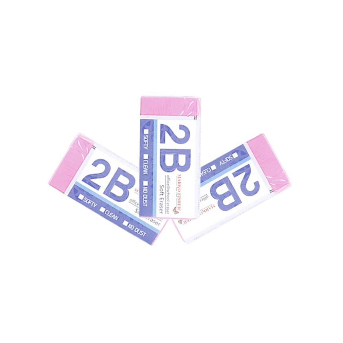 2B Marco Fisher Soft Eraser - 3pcs