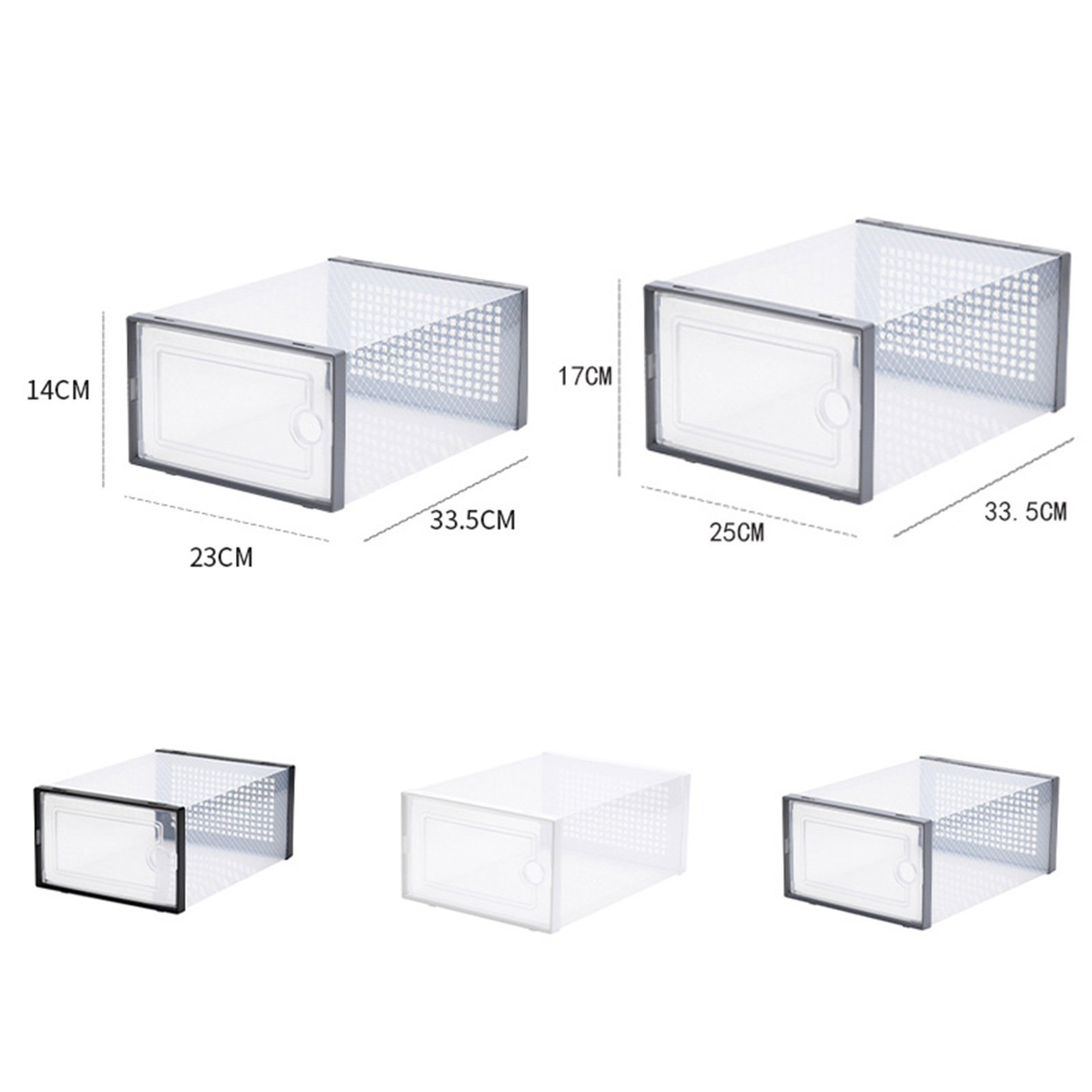 Transparent Shoe Box Maximize Storage Space with Clear Stackable Shoe Box Eco-friendly Transparent Shoes Container for Organizing Durable Shoe Boxes. 