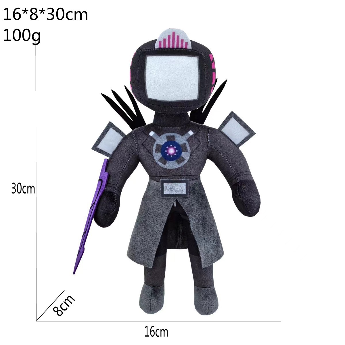 Cross-Border New Products skibidi toilet plush Toilet Man Electric Drill Man Titan Man Plush Toy Doll. 