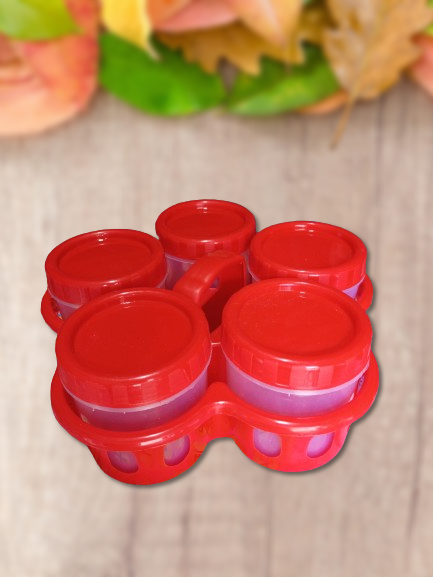 Store Your Spices In Style With The Exclusive Solid Colour 5Pcs Mosla ...