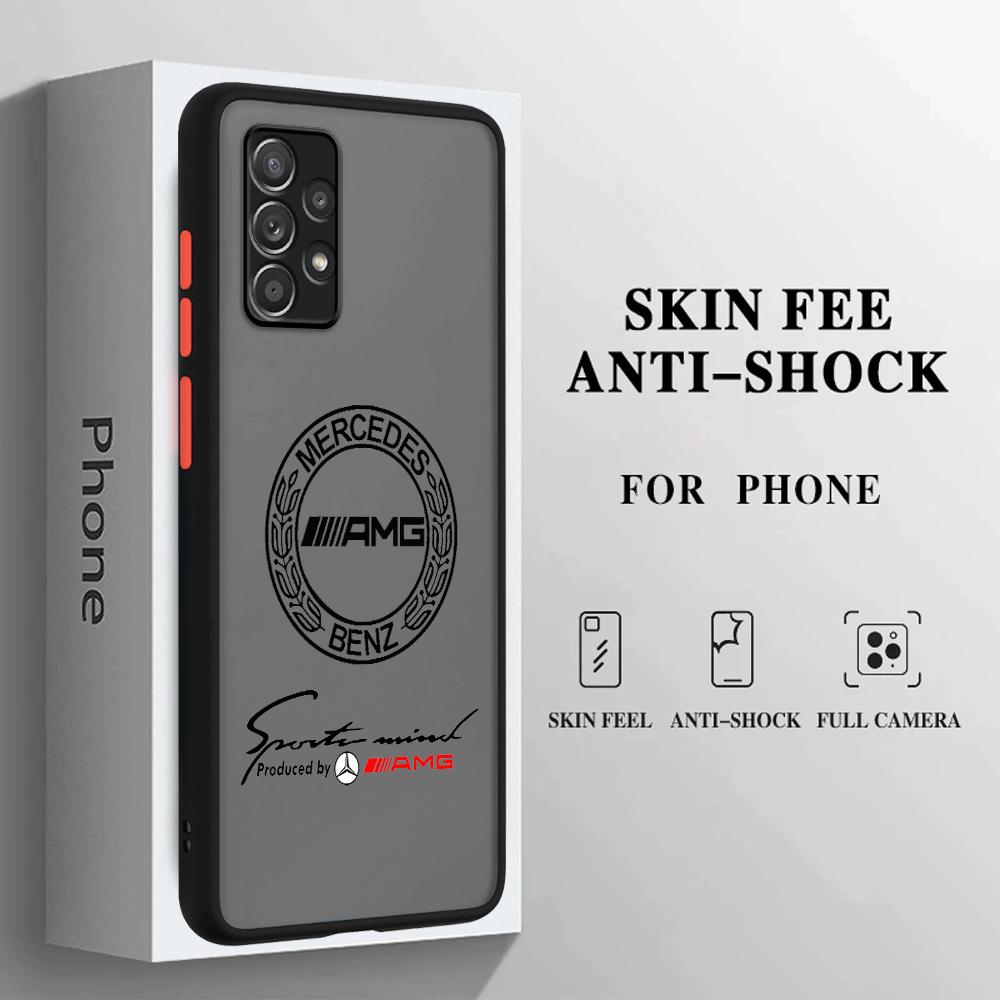 AMG-Dark LOGO Phone Case for Samsung Galaxy A52 A72 A12 A13 A14 A21s A22 A23 A24 A32 A34 A50 A51 A53 A54 A70 A72 A73 5G Cover. 