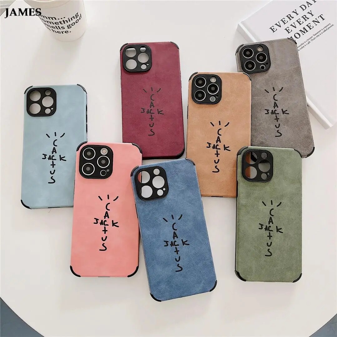 JAMES English ASTRO Travis Scott Cactusjack Phone Case For iPhone 11 12 13 14 15 Pro Max 7 8 Plus X XS XR Anti-fur Cover. 