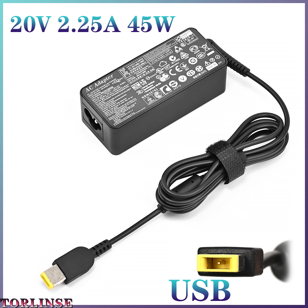 Laptop Ac Adapter Charger 20V 2.25A 45W for Lenovo Thinkpad ADLX45NLC3 ADLX45NDC3A ADLX45NCC3A 0C19880 59370508 ADLX45NLC3A