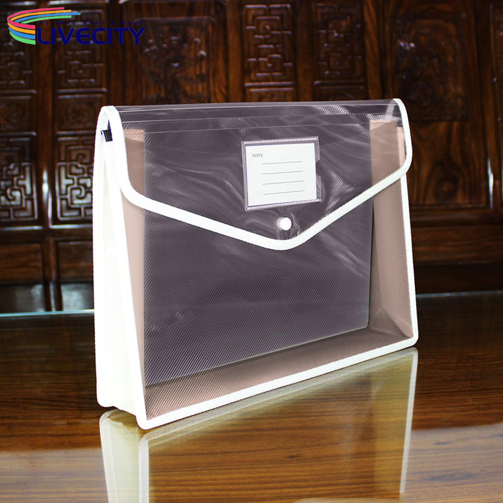 Colorful File Folder Snap Closure Folder. 