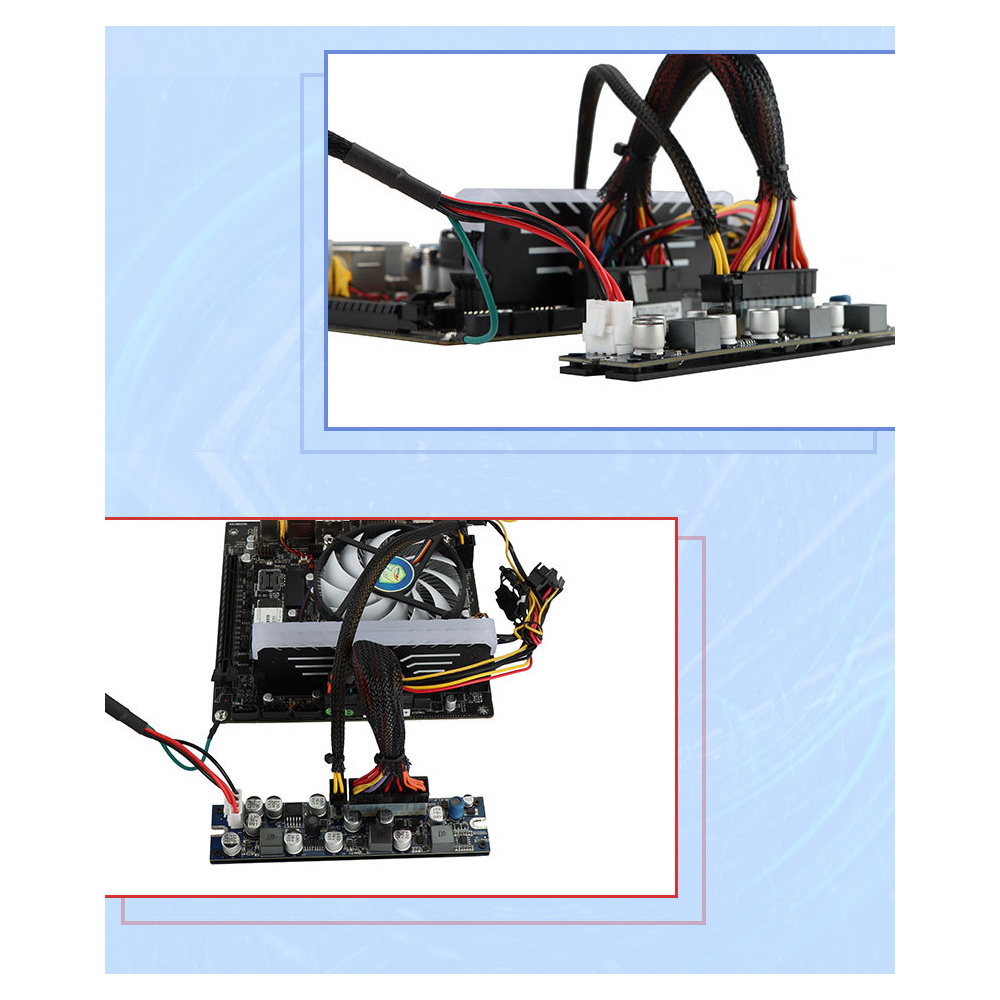 DC 19V DC ATX PSU 19V 200W Pico ATX Switch Mining PSU 24Pin MINI ITX DC to ATX PC Power Supply for Computer. 