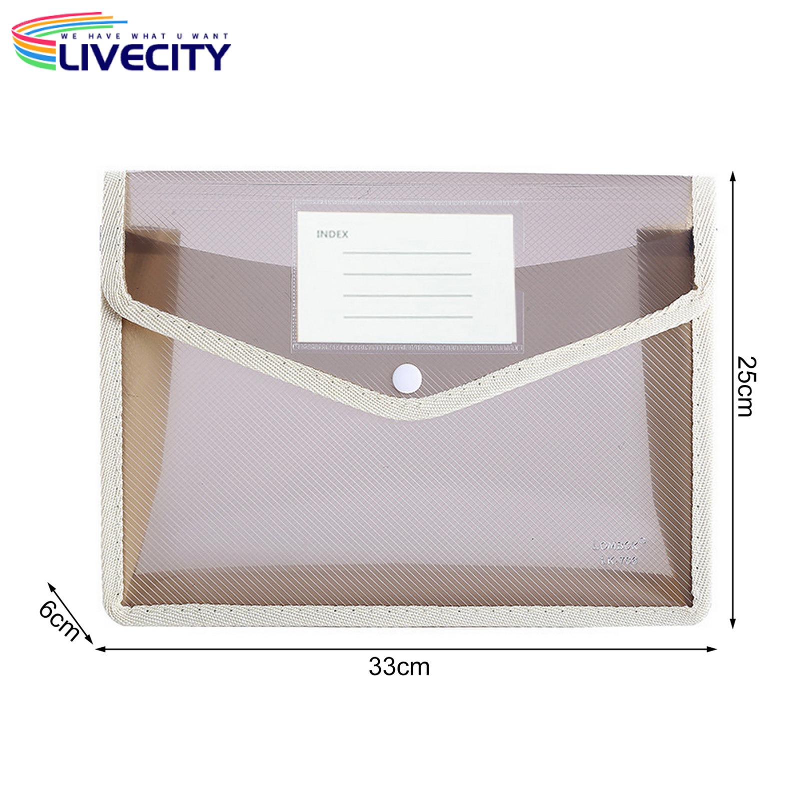 Colorful File Folder Snap Closure Folder. 