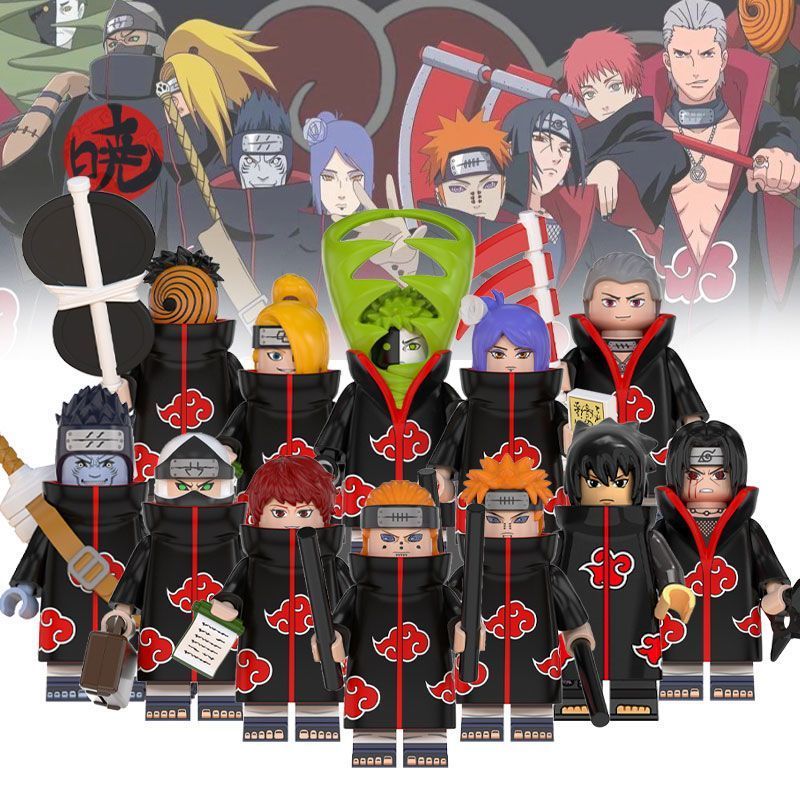 【Yurui】Naruto Building Blocks Madara Sasuke Six Naruto Hashirama Senju Assembling Compatible New