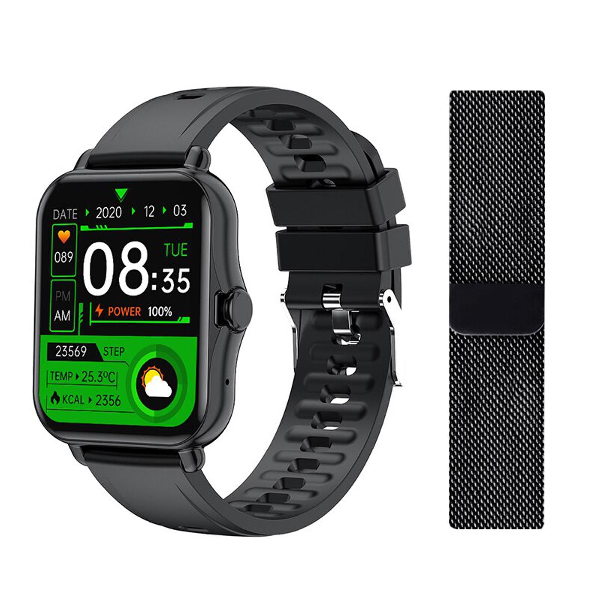 Smart Watch Men Women Bluetooth Call Waterproof Music Control Fitness Tracker Q-8 1.69 Inch Screen Smartwatch For Android IOS
