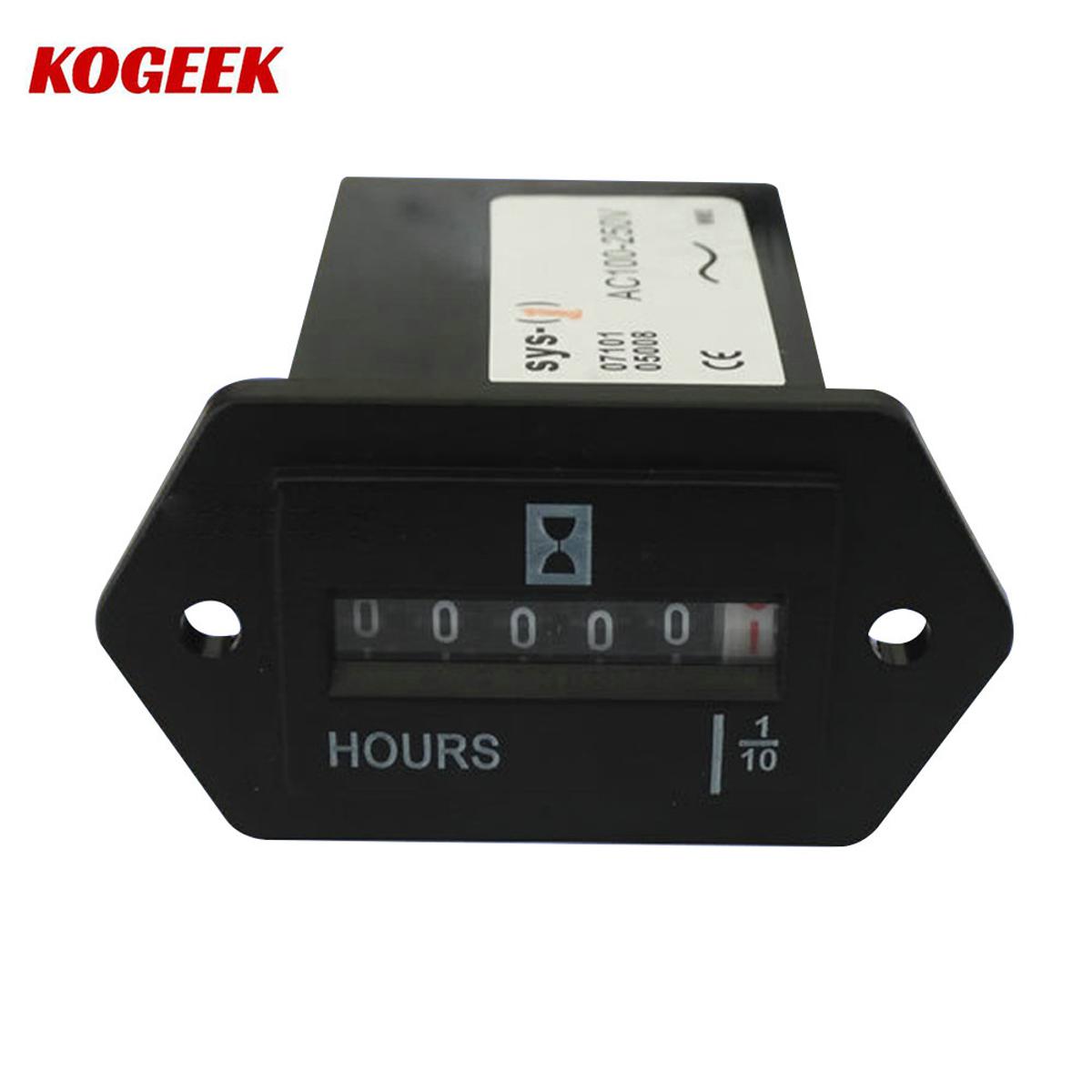 KOGEEK SYS-1 Hour Meter Digital Industrial Sealed Timer Counter Mechanical Hours Counter