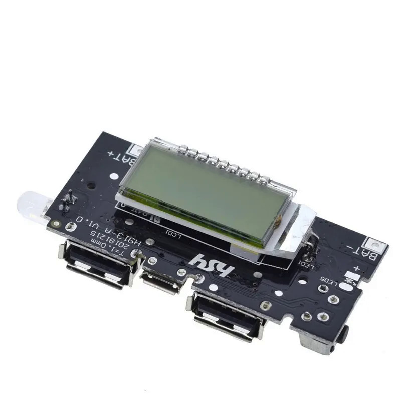 Dual USB 18650 Battery Charger PCB Power Module 5V 1A 2.1A Mobile Power Bank Accessories for Phone DIY New LED LCD Module Board. 
