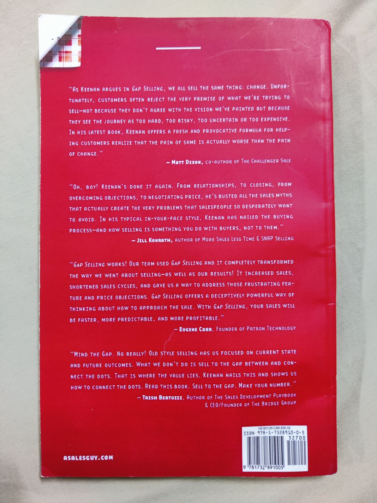 Gap Selling: Getting the Customer to Yes: How... by Keenan
(Paperback). 