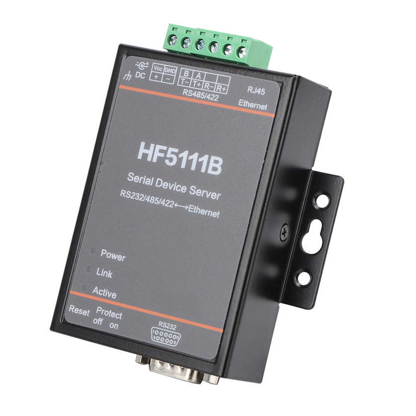 HF-5111B Serial Server 3-in-1 RJ45 RS232/RS485/RS422 to Ethernet DTU. 