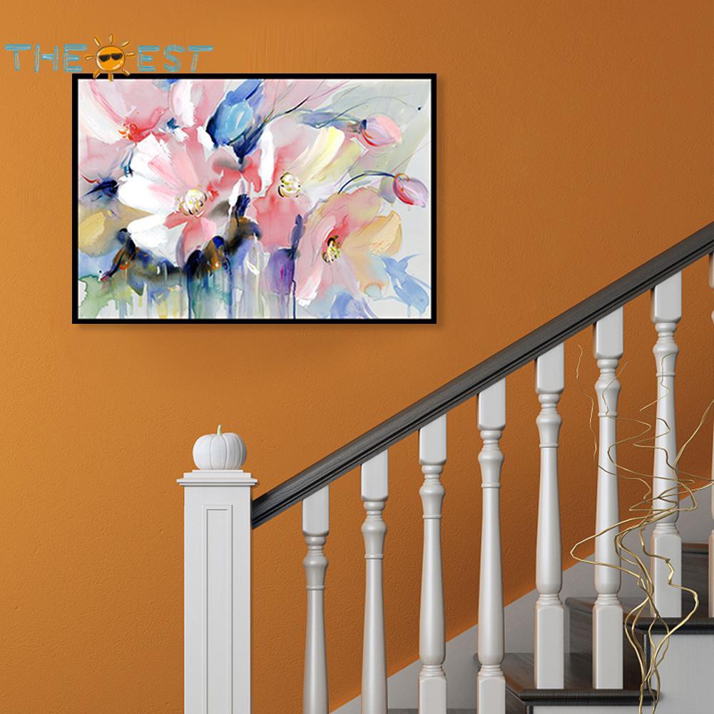 50x40cm Oil Painting By Numbers Flower Cluster Canvas Drawing Set No Frame. 