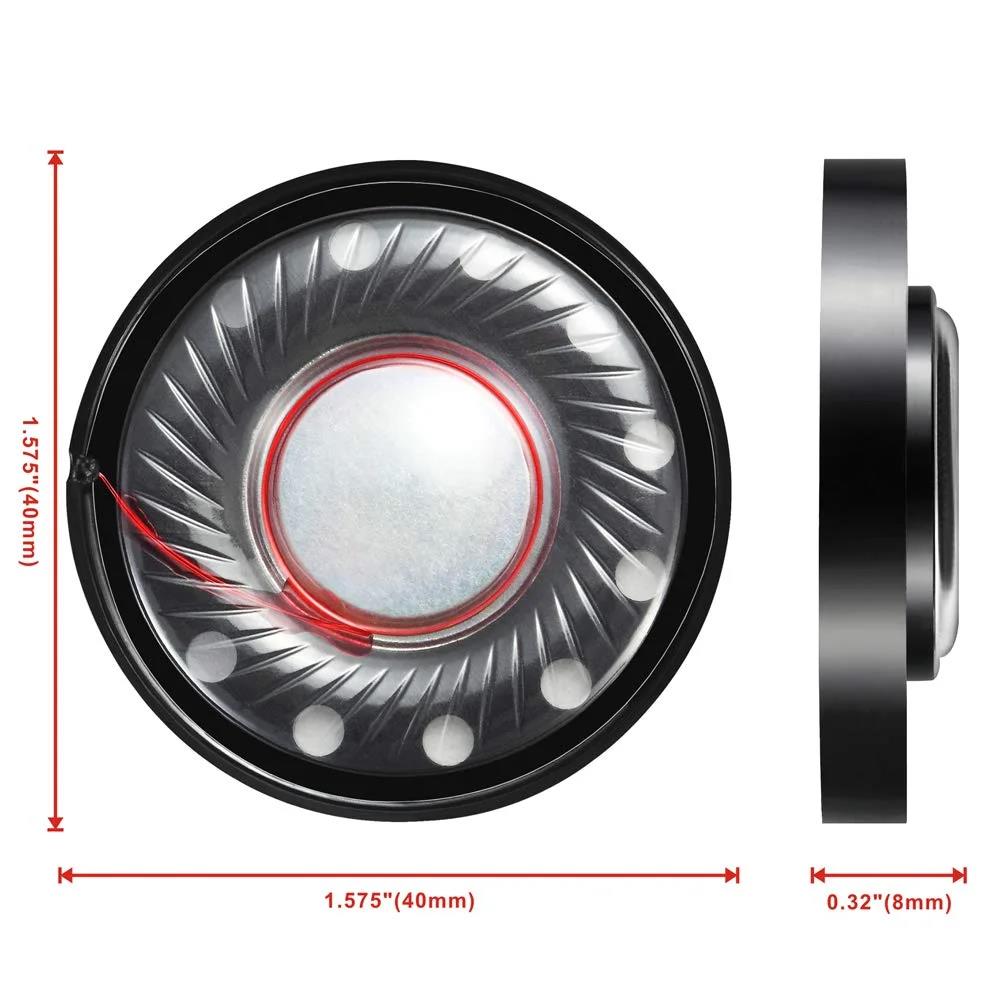 DIY 40mm Replacement Speaker Unit Driver for Marshall Major Mid 1 2 3 4 I II III IV A.N.C. Bluetooth On-Ear Wired Headphones. 