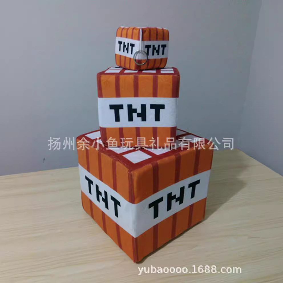 Minecraft Minecraf JJ Weird Plush Toy Doll Grass Cube Pillow TNT Pillow Anime Peripherals. 