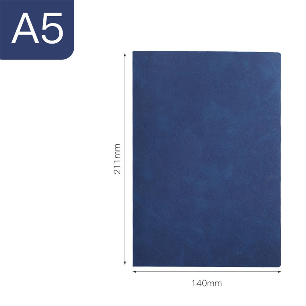 100 Pages Business Notebook Professional Premium Quality Hardcover A5 Notebook A5 Size PU Leather Exercise Book for Office Meetings Business Professionals Journaling -Taking Academic Use. 
