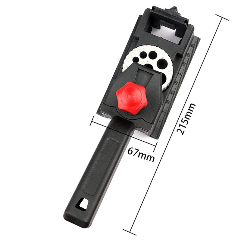Pocket Hole Fixture Kit 10-Hole Woodworking Punch Locator Limit is Suitable for Most Pin Drilling Operations. Easy Install Easy to Use. 