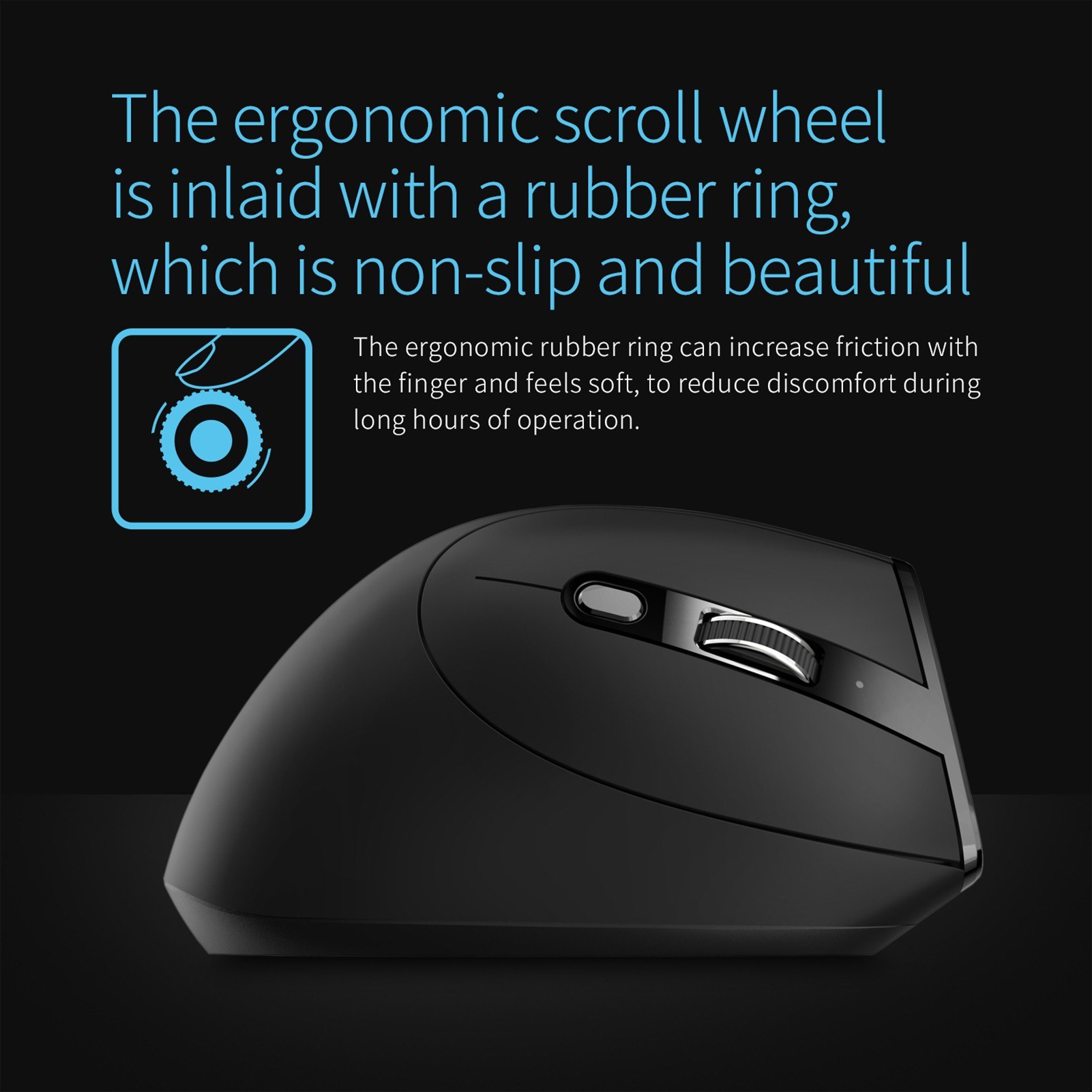 ZELOTES F-36A 2.4G Wireless Mouse Charging Blu-ray 6-button Optical Mouse 3 Level DPI Black. 