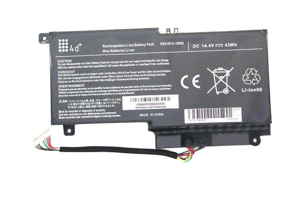 Toahib Laptop Battery 14.4V 43Wh PA5107U-1BRS Replacement Battery for Toshibaa L45D L50 L55 P55 L55t P50 Series Laptop P55-a5312 P55T-A5116 S50D-A L50-A S50T-A116 S55-A5275 L55t-A5290 P000573230 -- 6 month Warranty. 
