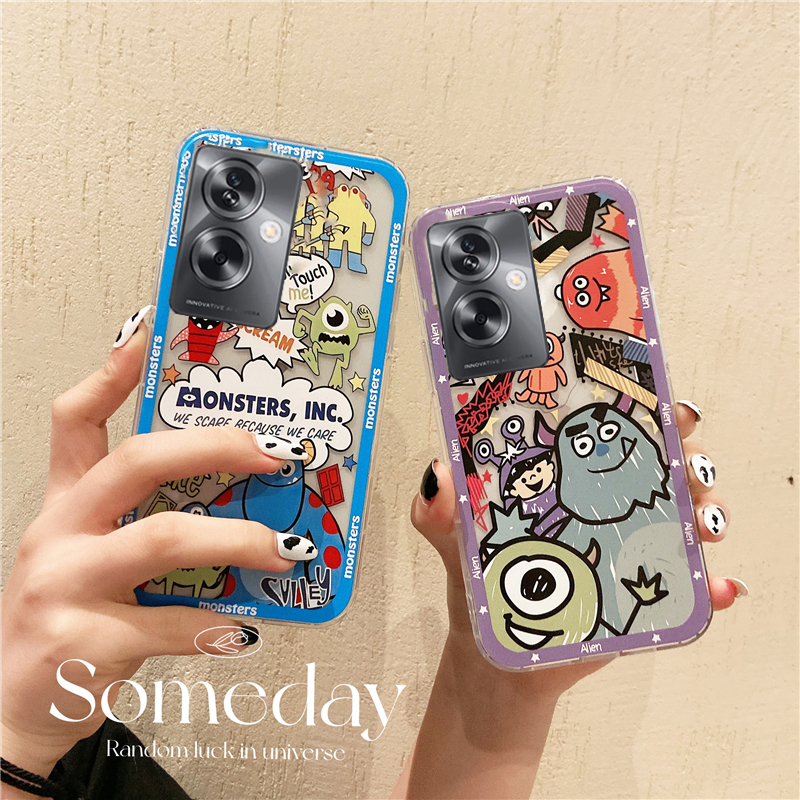 For OnePlus Nord N30 SE Case Simple Cartoon Monsters with Soft Silicone and Transparent Anti Knock Properties for One Plus Nord N30 SE Back Cover. 
