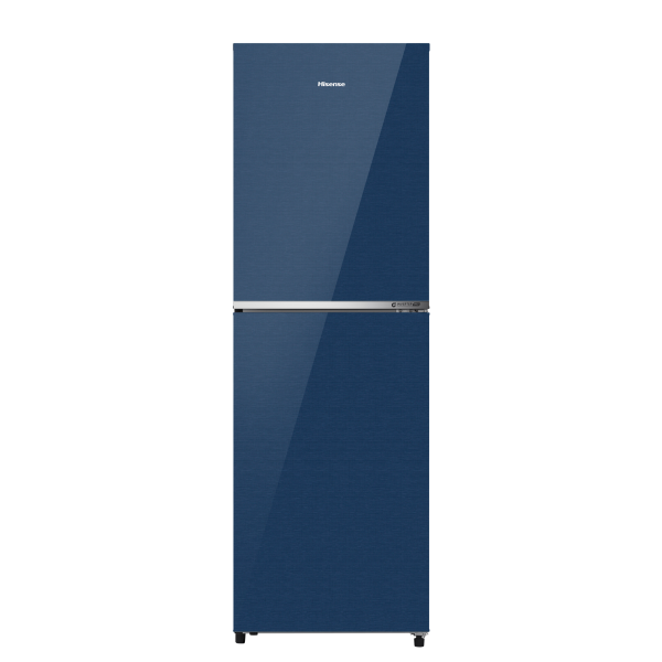 HISENSE 277 Liter Top Mount Freezer Glass Door Energy Saving Inverter Refrigeratore Royal Blue With Built-in Stabilizer Premium Design, Free Delivery and Official Warranty | RT1G276NARB/BD3
