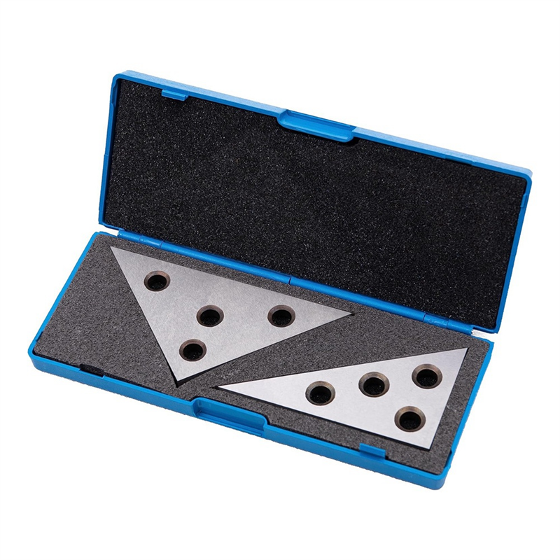 Solid Angle Plate Set 30-60-90 Degree & 45-45-90 Degree, Triangle Angle Block Hardened Steel with Precision Ground Angle Easy Install