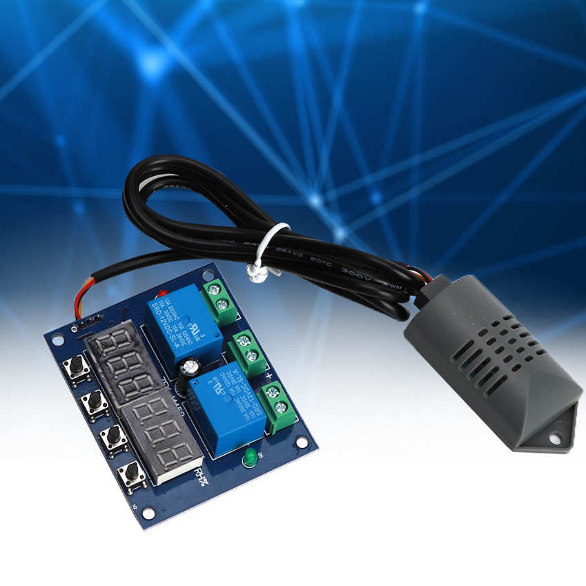 XHM - 452, Incubator Temperature and Humidity Control, Thermometer Hygrometer Controller Module DC 12V LED Digital Display. 