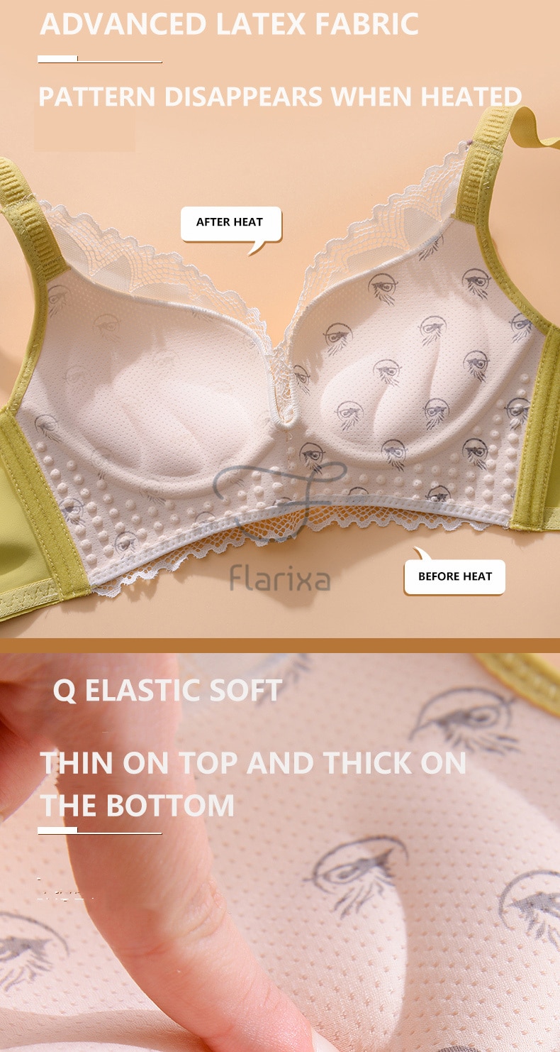 Cheap Flarixa Latex Underwear Seamless Plus Size Women's Underwear