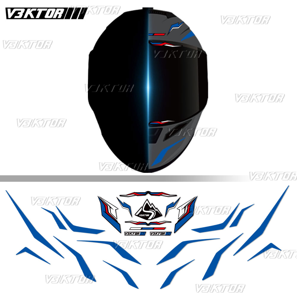 For bmw motorcycle helmet stickers s1000rr f900r f900xr s1000xr f850 r1200gs r1250gs adventure full face reflective helmet decal. 