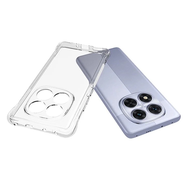 Xiaomi Redmi Note 14 Pro 4G TPU Back Cover Shockproof Silicone Bumper - Transparent