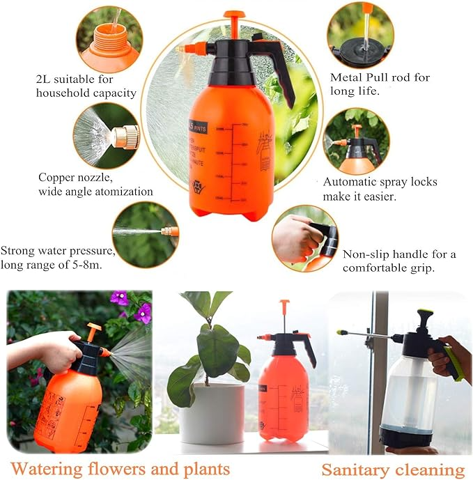 2 Liter Sprayer Home Depot 0.5 Gallon Water Sprayer Garden Sprayer 2L Hand  Pressure Sprayer Pump Spray Bottle With Adjustable Nozzle, Plant Bottles  Garden, Fence Sprayer, Cleaner Spray Bottle, Weed Handheld Water