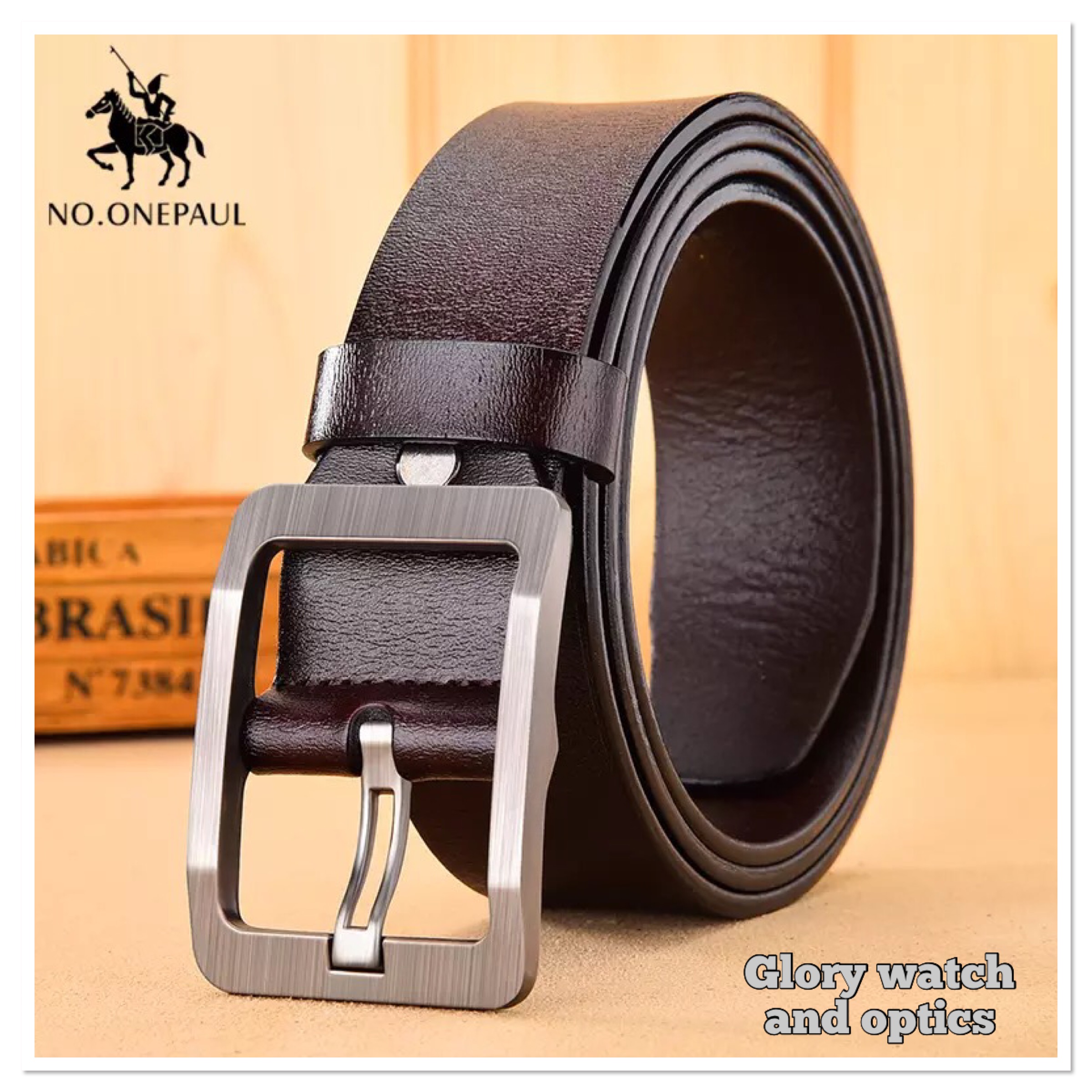 Chocolate colour artificial leather comfortable belt for men By Wallet Gallery