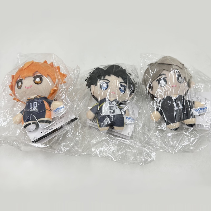 10cm Mini Haikyuu Plush Toy Volleyball Stuffed Doll Hinata Shoyo Tobio Kageyama Yu Nishinoya Plush Pendant Keychain Toy For Gift. 