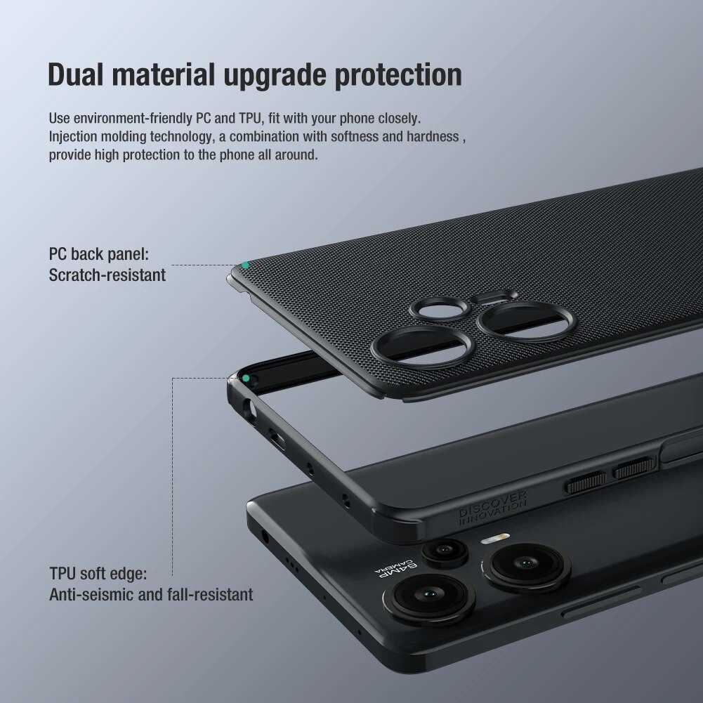for Xiaomi Poco F5 Pro 5G Case Nillkin Super Frosted Shield Ultra-Thin Hard Cover Case for Xiaomi Poco F5 / F5 Pro 5G Matte Case. 