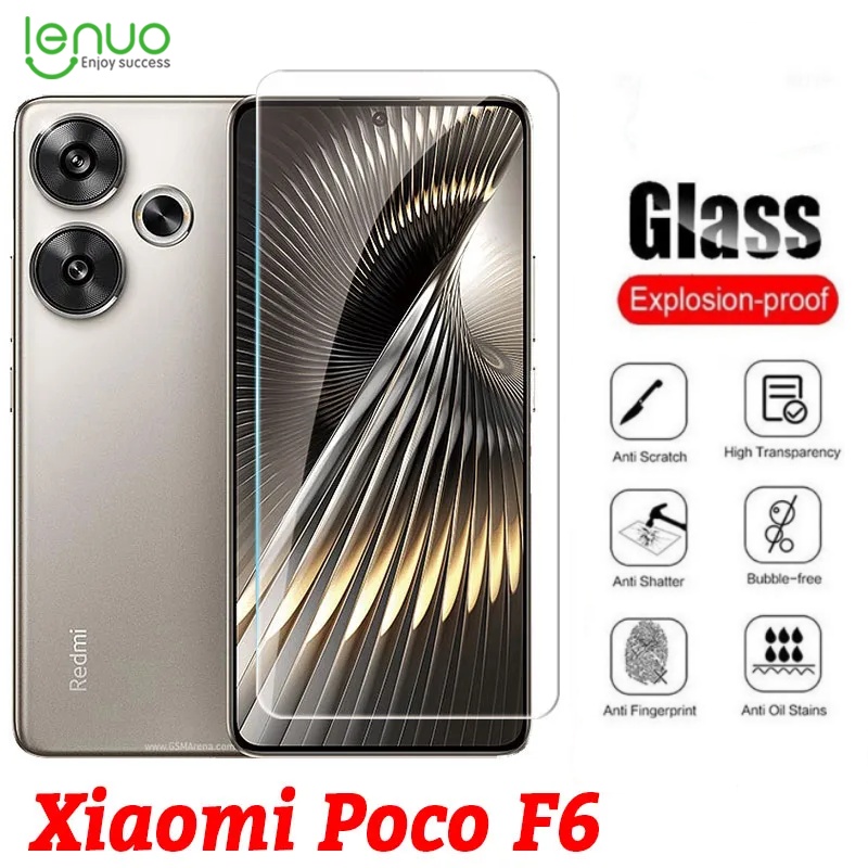 Lenuo for Poco F6 / Redmi Turbo 3 Tempered Glass Screen Protector