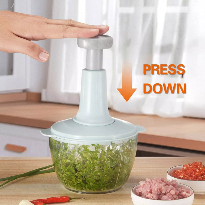 Multi funtion grinder Hand pushing cooker Food meat vegetable chopper. 