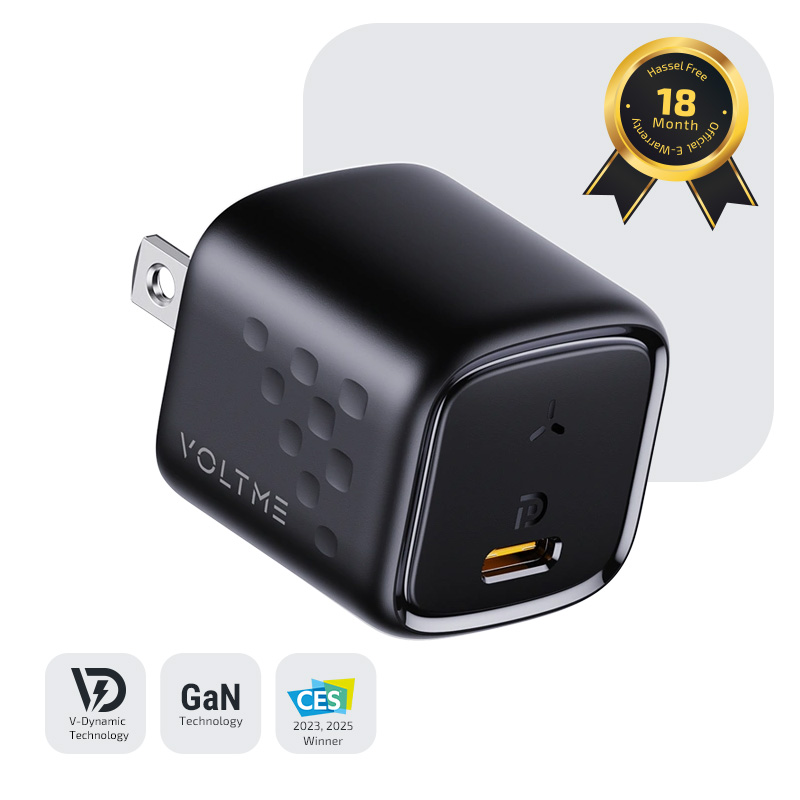 VOLTME Revo 30 Mini (30W Fast Charging, Type-C with GaN III, PD 3.0, QC 3.0, PPS, V-Dynamic Technology)
