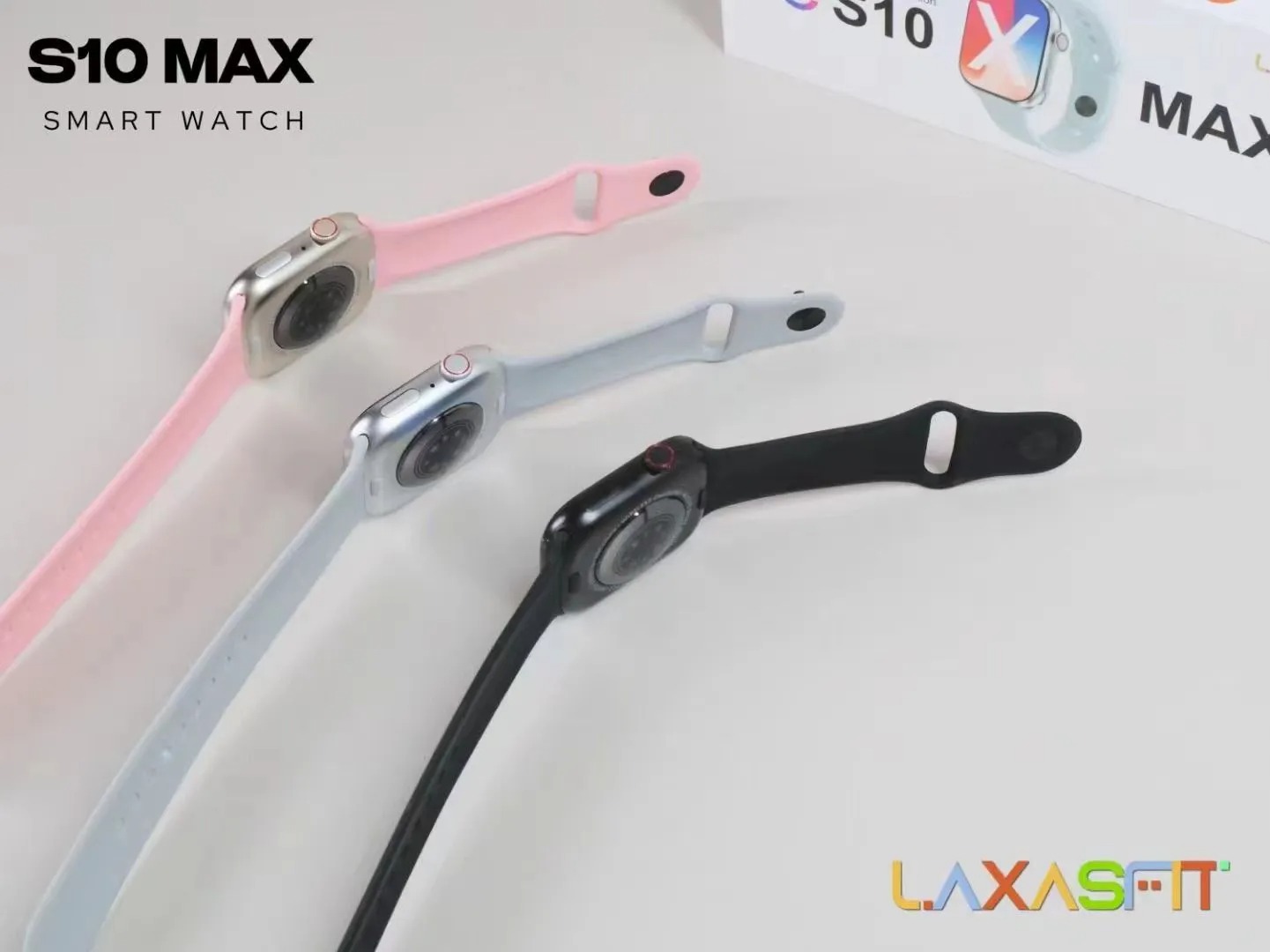 S10 Max Laxasfit Smart Watch 2.29" AMOLED Display NFC Series 10 Bluetooth Smart Watch. 