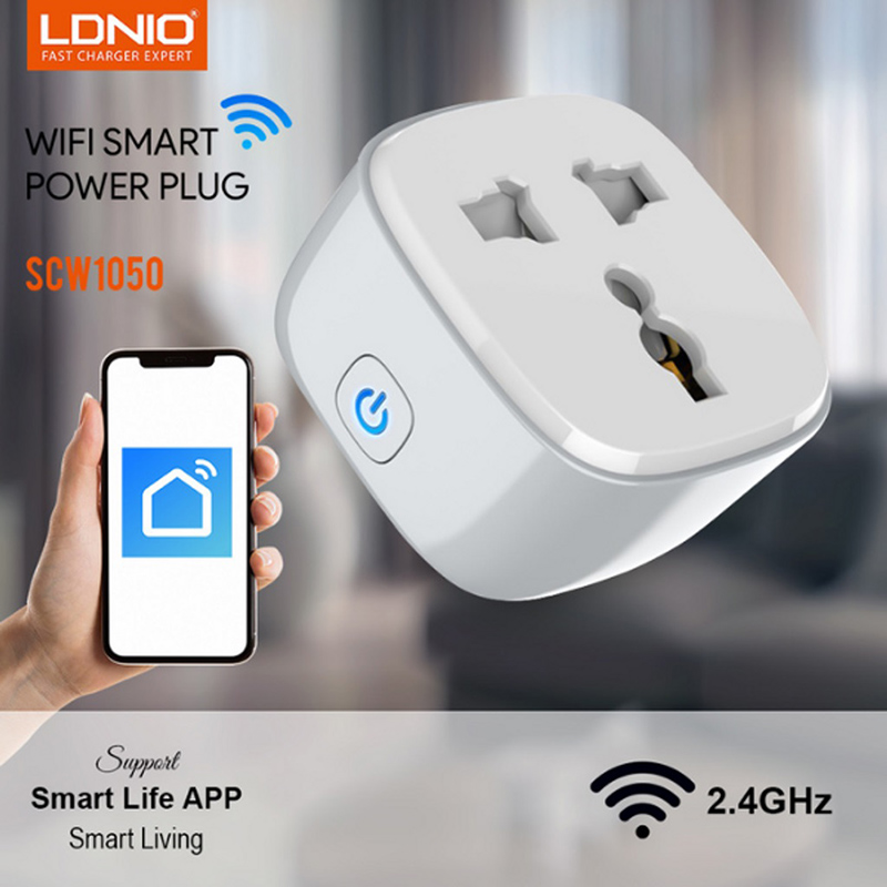 LDNIO SCW1050 WiFi High Power Smart Power Plug USB Universal Multi Smart Office Socket Board Power Extension Board Smart Switch
